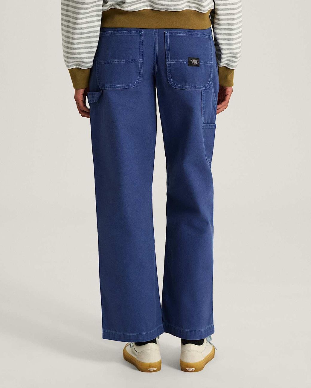 Vans Blue Chore Mid Rise Straight Trousers