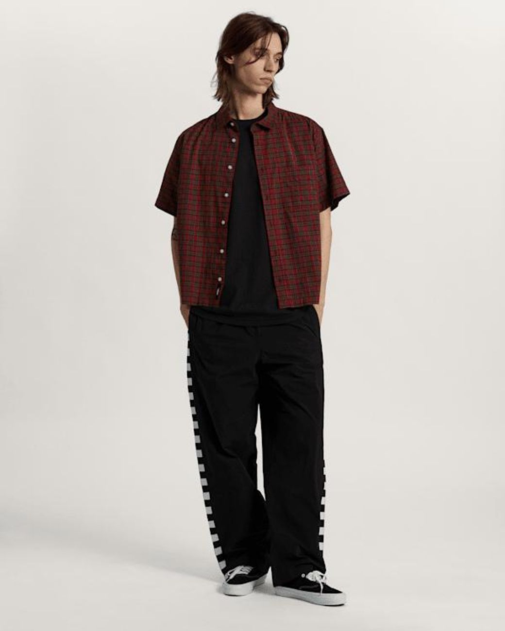 Vans Black Oval Logo Loose Ss Tee for men