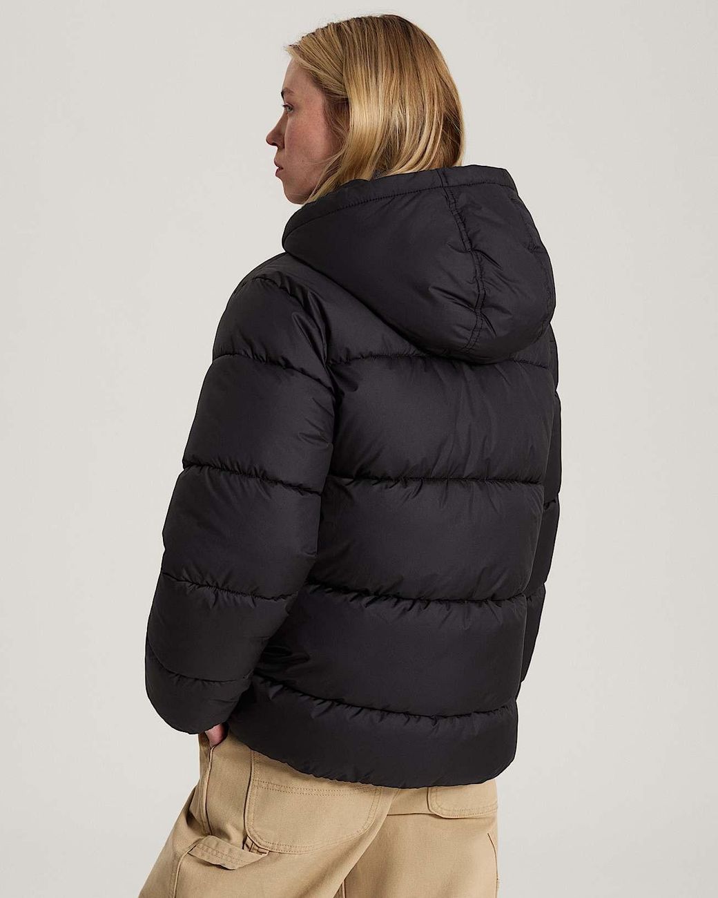 Vans Black Hillgate Regular Length Puffer