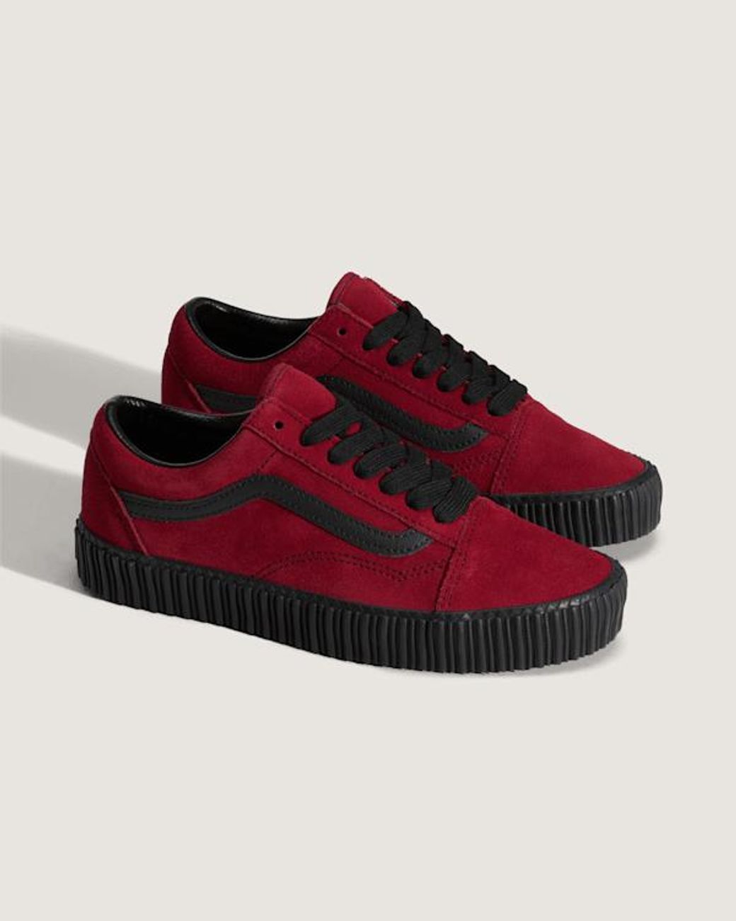 Vans Red Old Skool Creeper Shoes for men