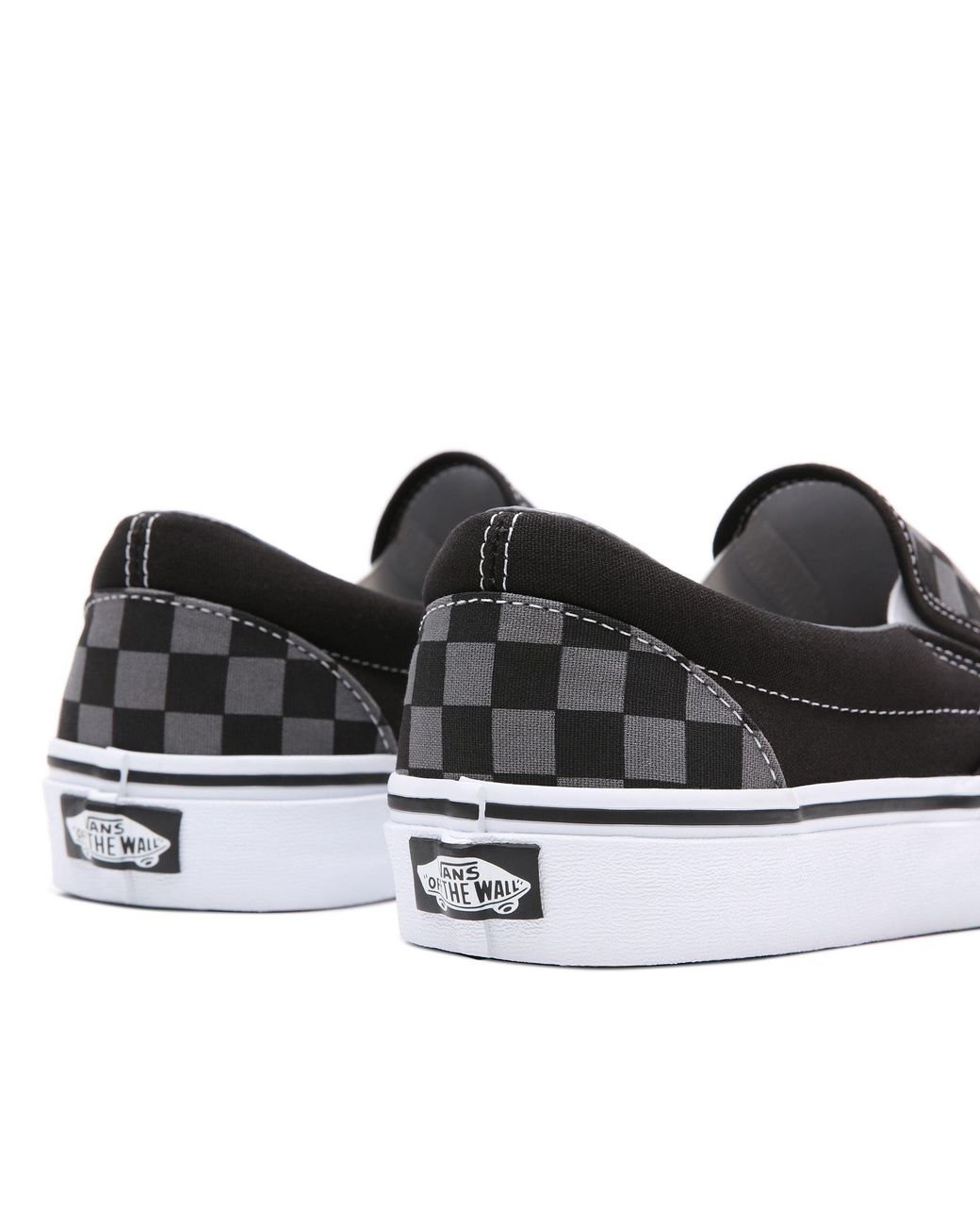 vans slip on checkerboard grey