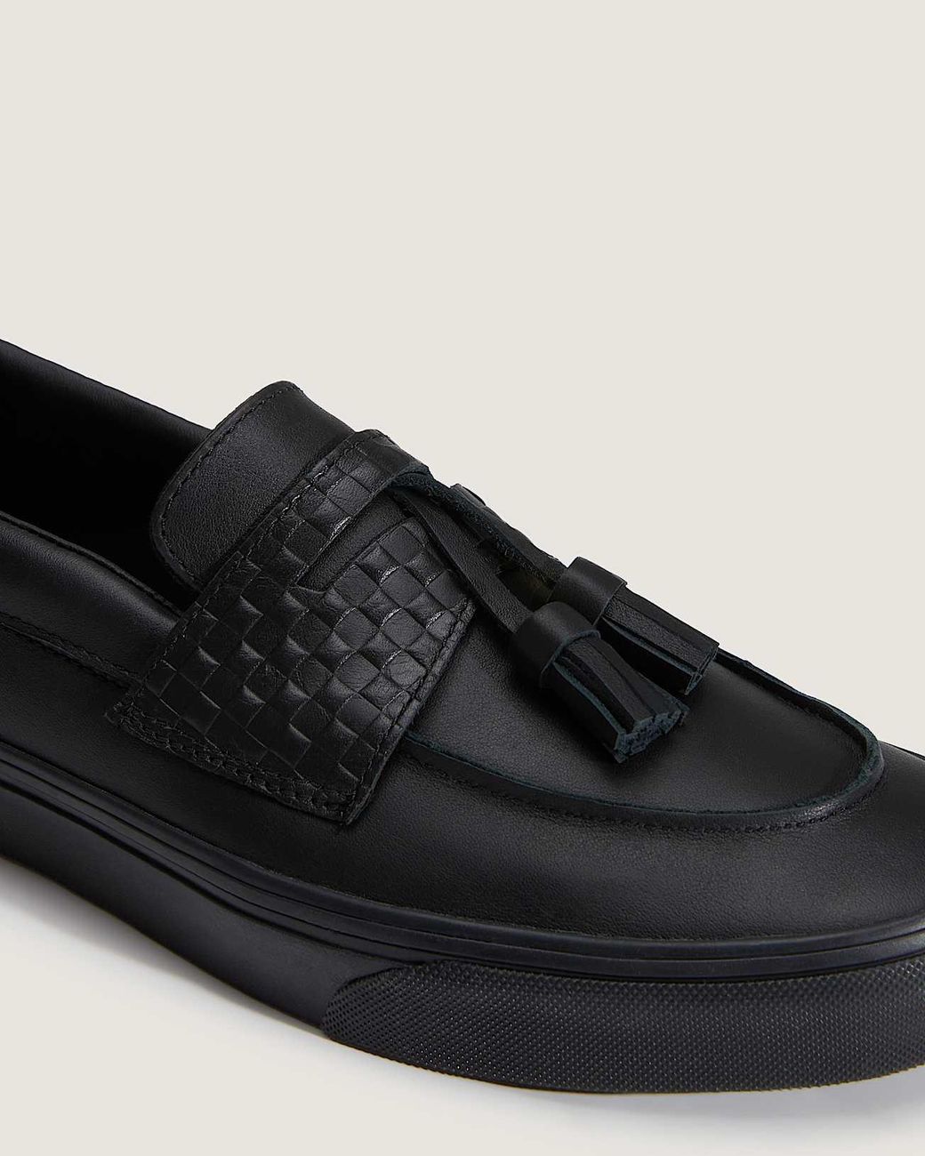 Vans Black Skate Loafer Shoes for men