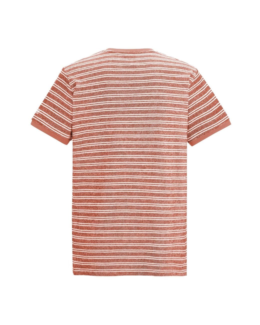 Regatta Pink Benlin Striped T-Shirt (Brick/ Stone) for men