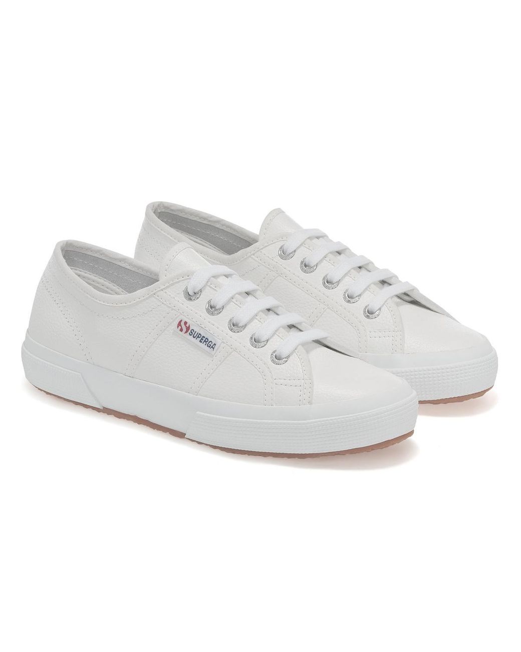Superga White Adult 2750 Efglu Leather Trainers