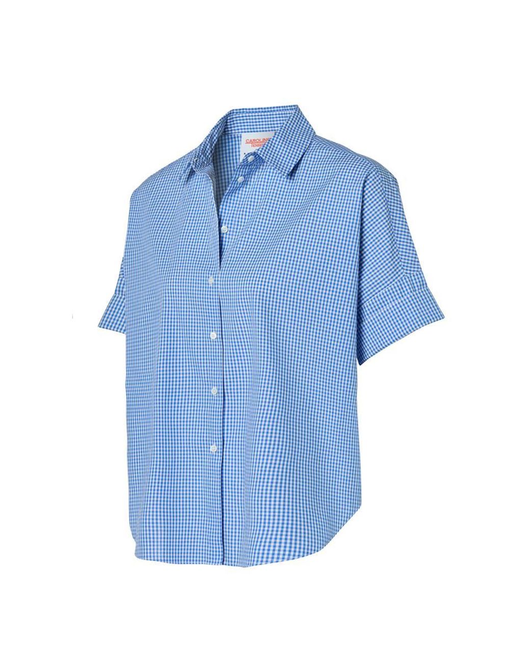 Mart Visser Caroline Tensen Leeds Oversized Check Blouse Wit in het Blue