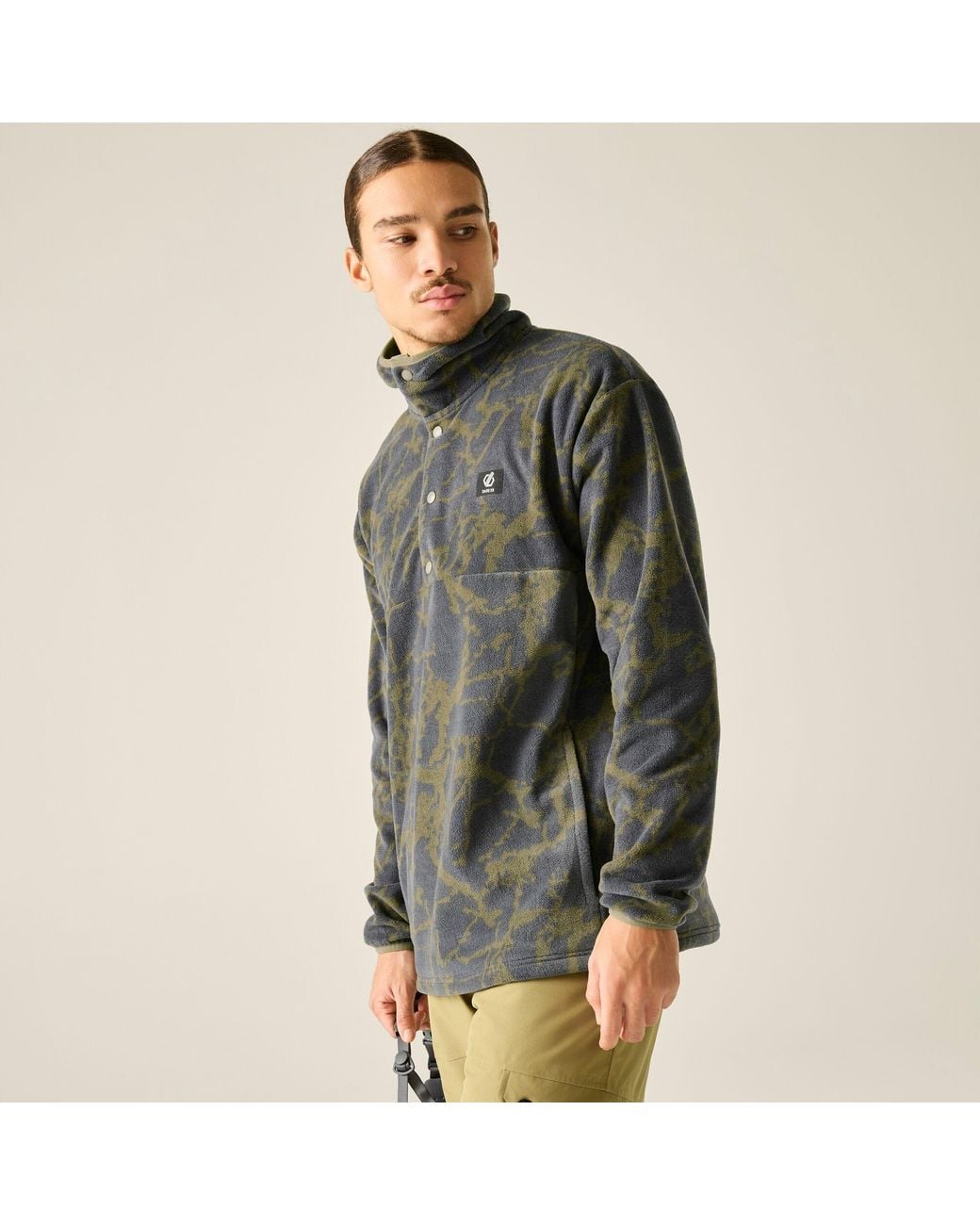Dare 2b Gray Cracked Effect Fleece Jacket (Martini) for men