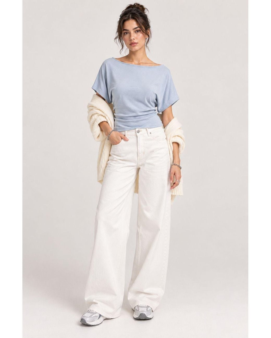 MixRay Katoenen Blouse in het Blue