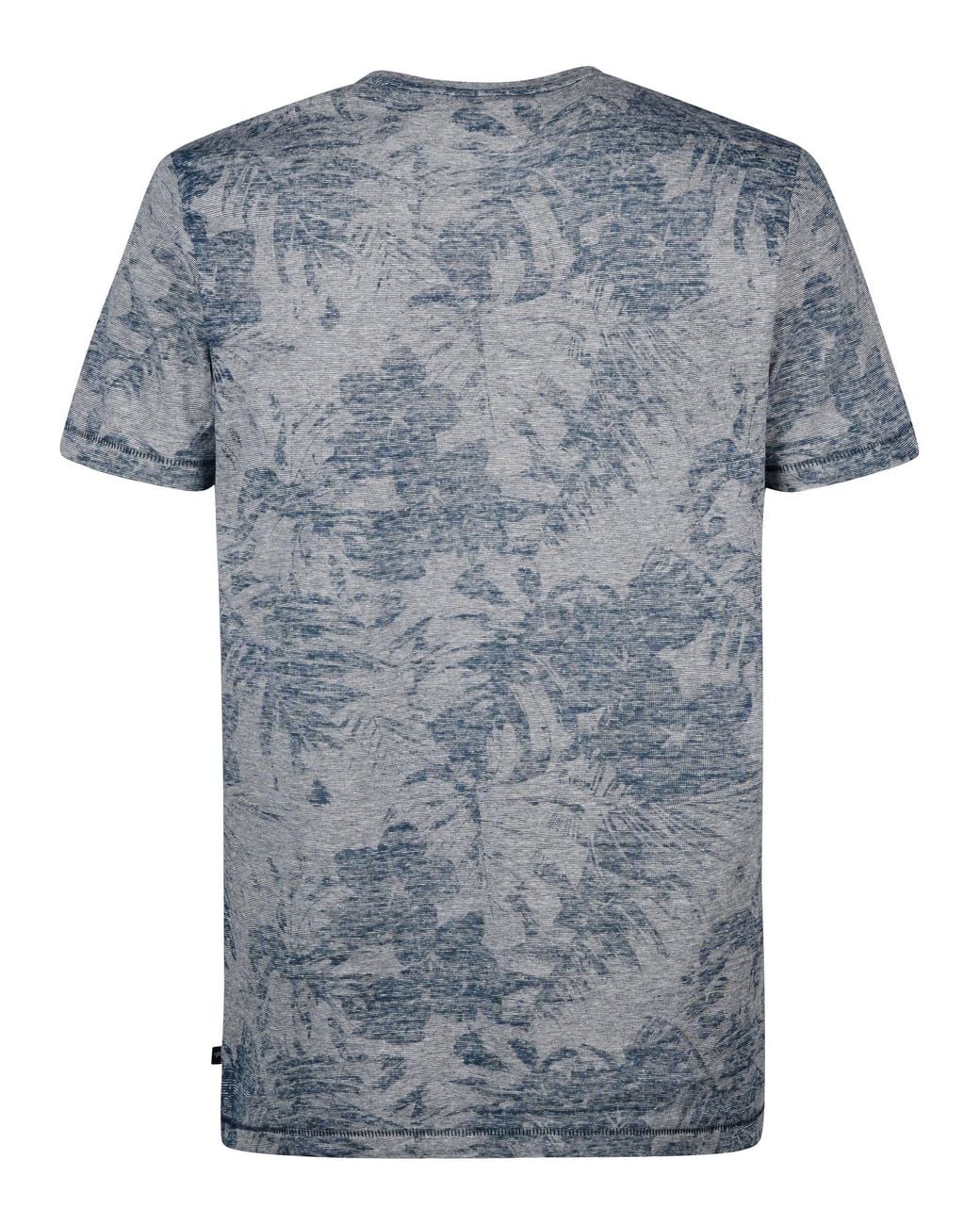 Petrol Industries All-Over Print T-Shirt Everglade in het Blue voor heren