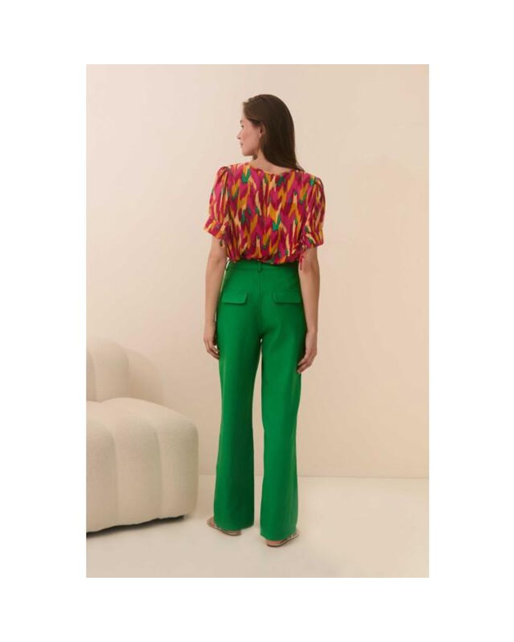 Lofty Manner Blouse Imani Color in het Red