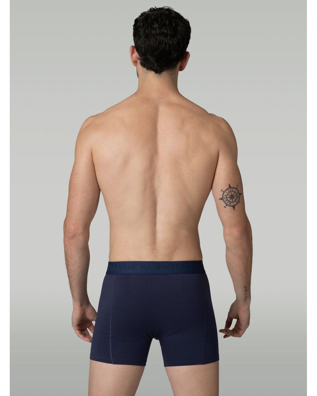 MUCHACHOMALO 4-Pack Boxer Shorts Solid in het Blue voor heren
