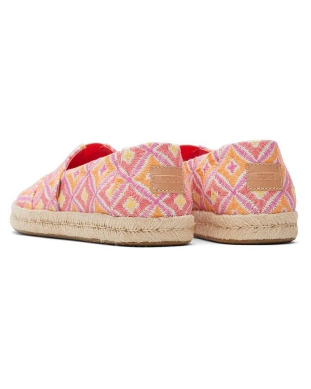 TOMS Schoenen ,Roze ,Roze Geo Alpargata Schoen in het Pink