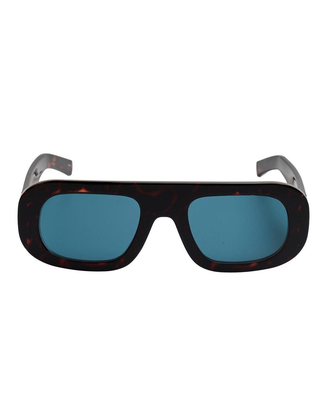 Karl Lagerfeld Blue Bold Rectangular Sunglasses For Kl6188S