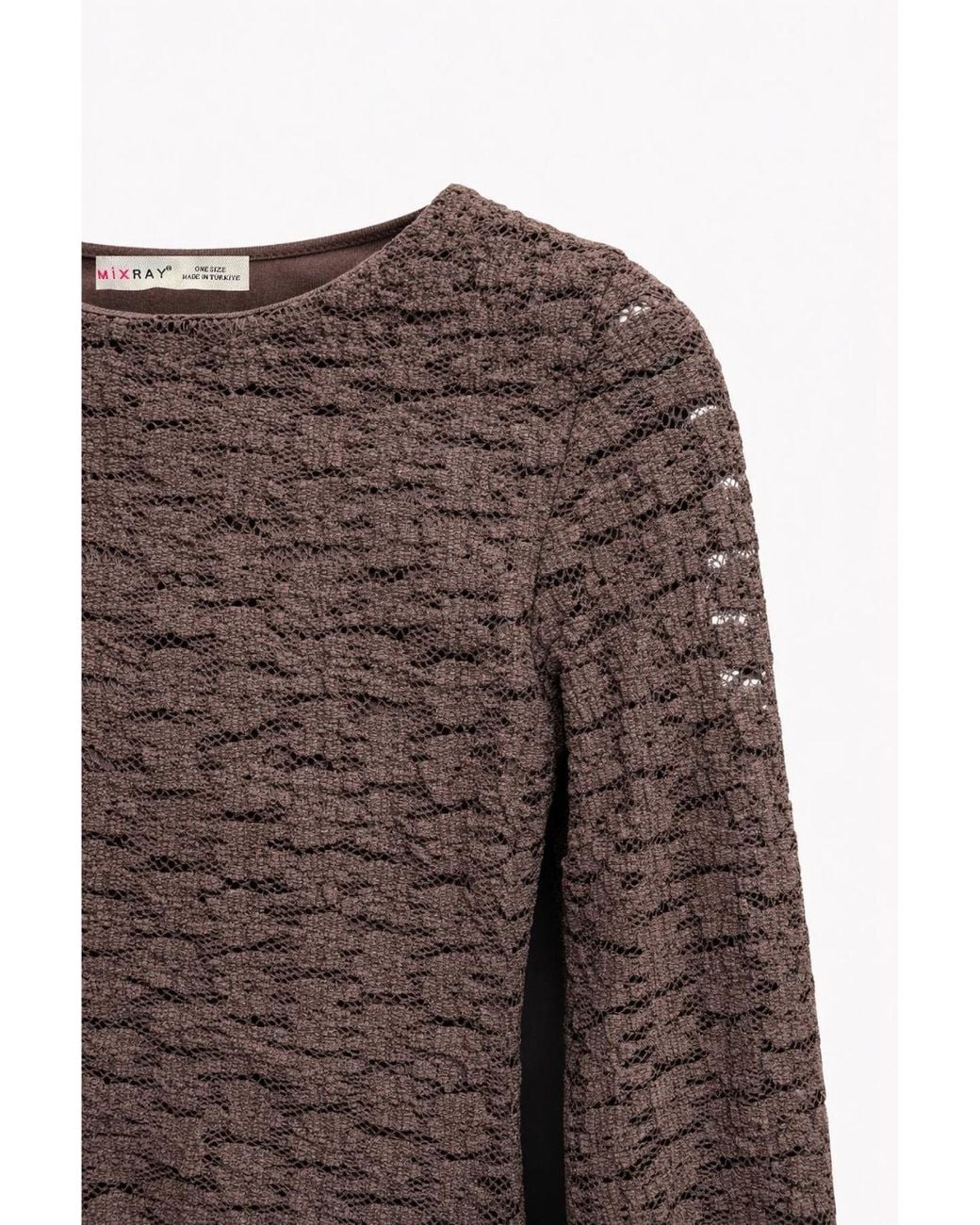 MixRay Brown Cotton Blouse