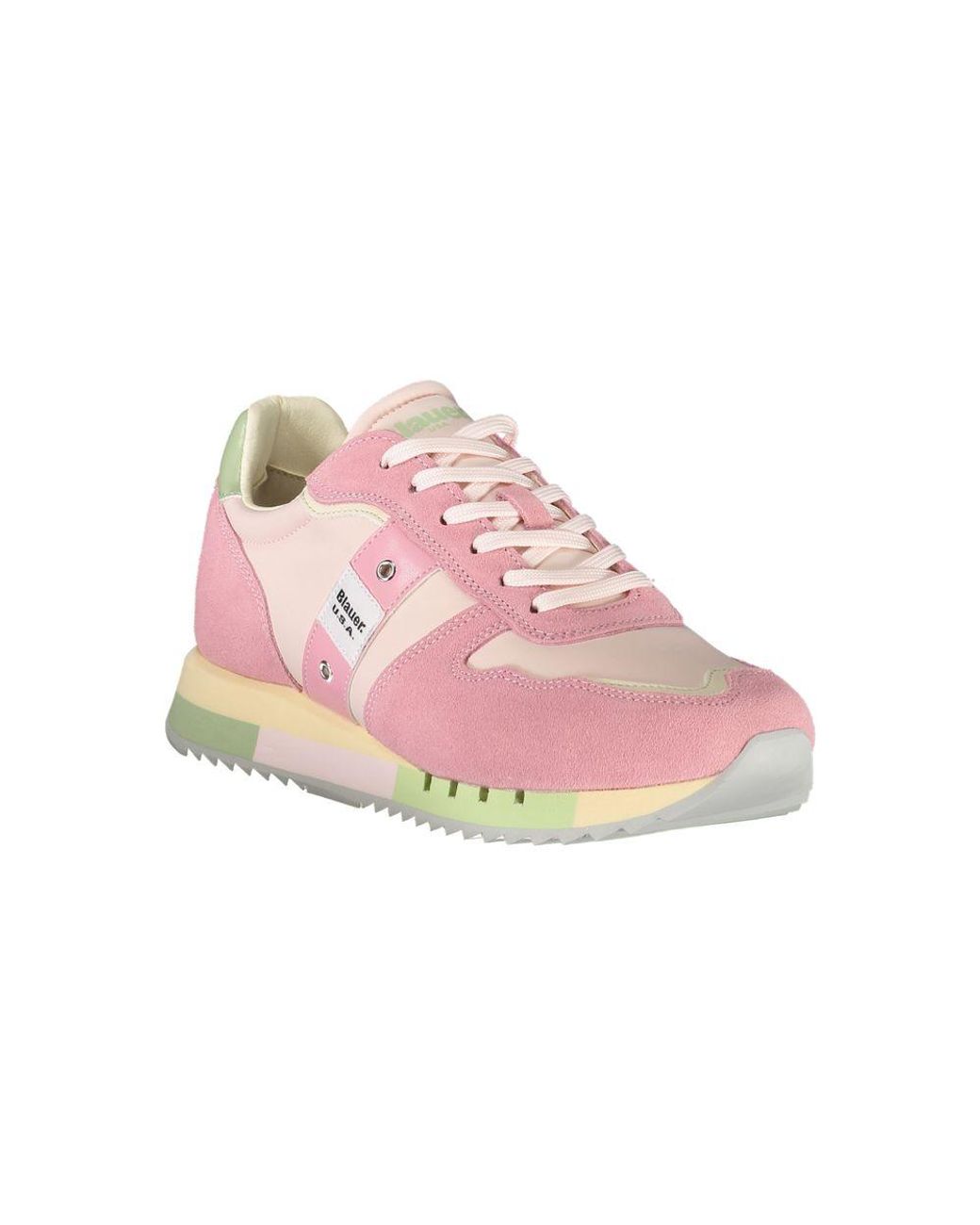 Blauer Pink Polyurethan Damen Sneaker