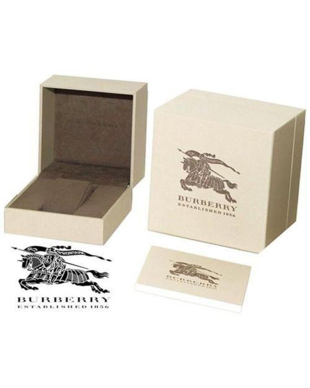 Burberry Bu9350 Groot Ruit Roestvrij Staal Armband Herenhorloge in het Metallic voor heren