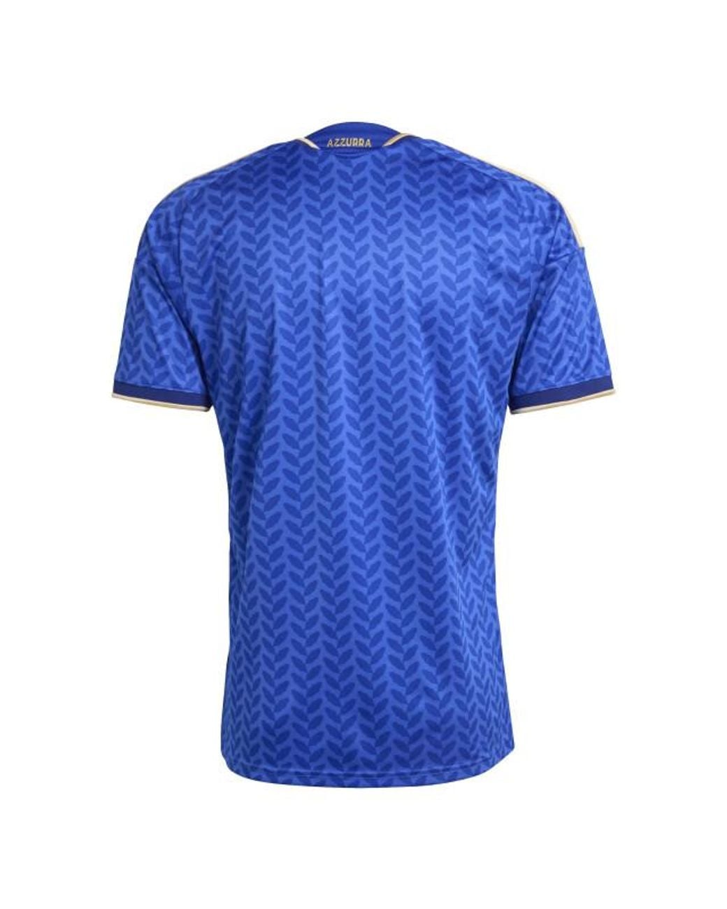 Adidas Figc H Jsy Wedstrijdshirt Korte Mouw Replica Voetbal in het Blue voor heren
