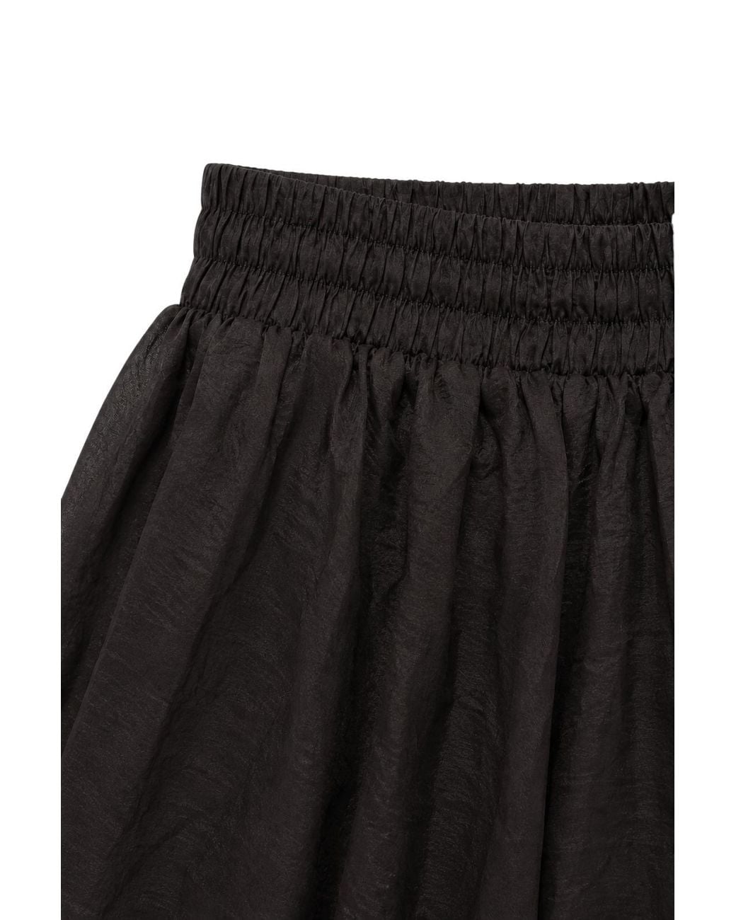 MixRay Black High-Waist Mini Shorts