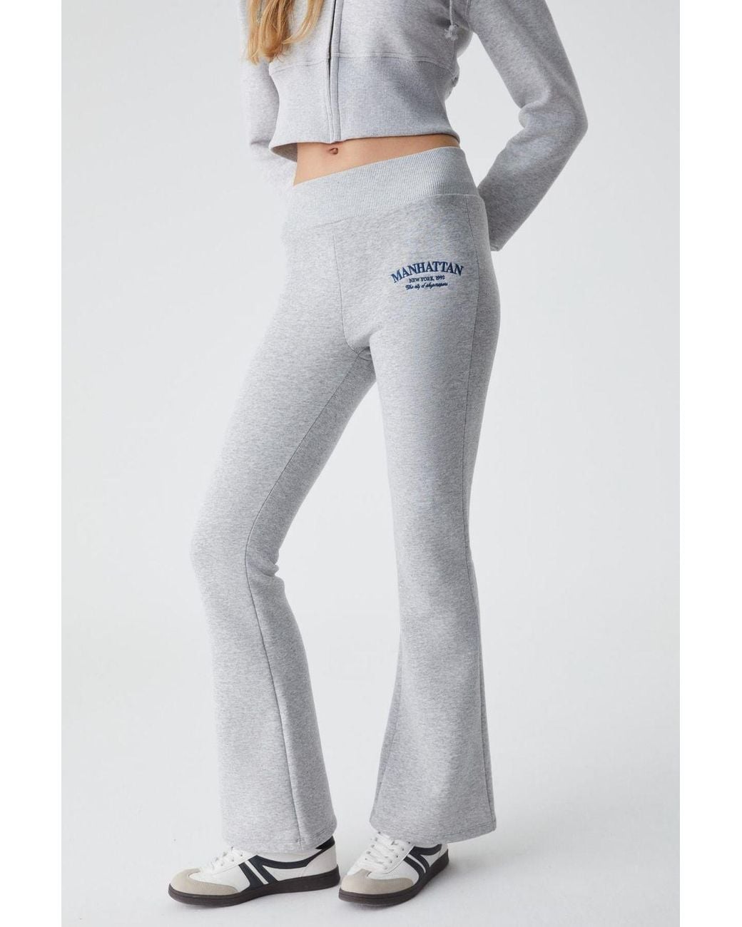 Grimelange Blue High Waist Flare Joggers