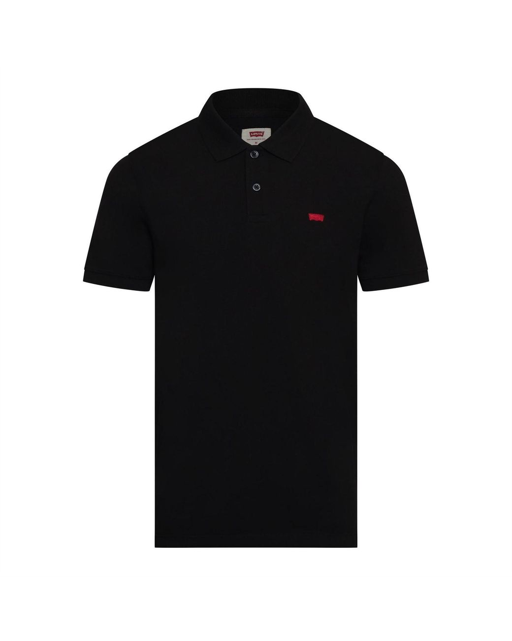 Levi's Housemark Slim Poloshirt in het Black voor heren
