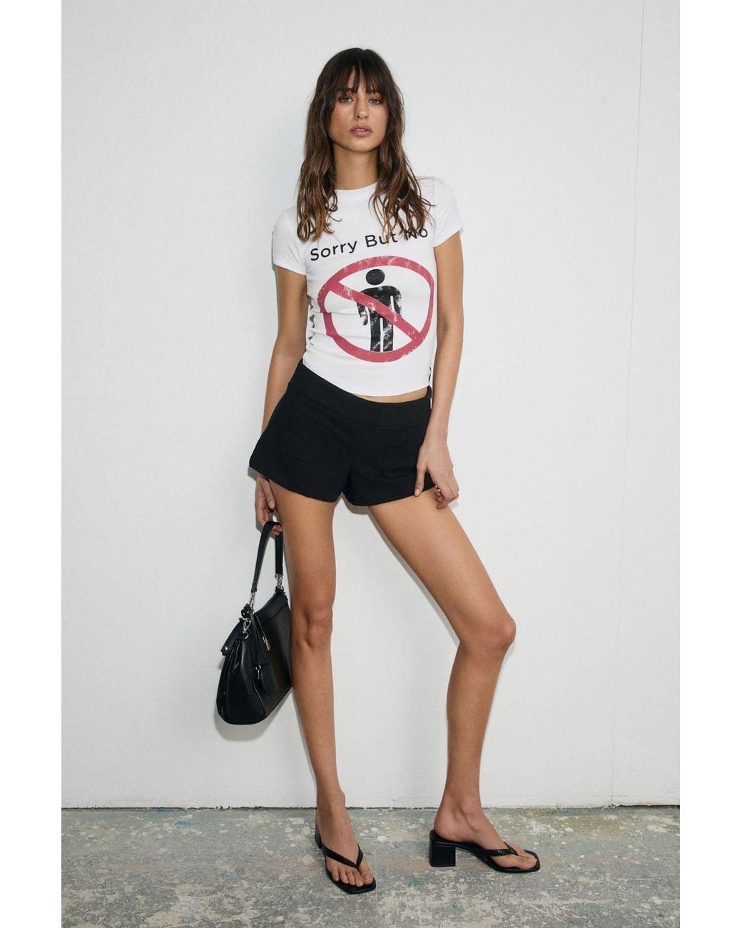 Grimelange White Regular Fit Crew Neck T-Shirt