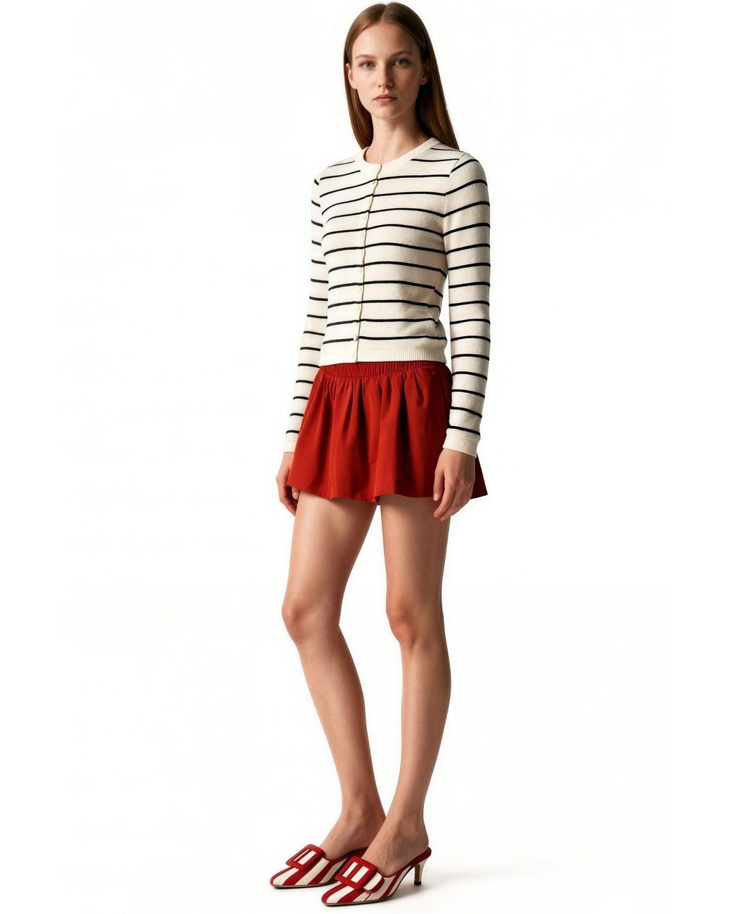 Busem Gebreide Cardigan in het Red
