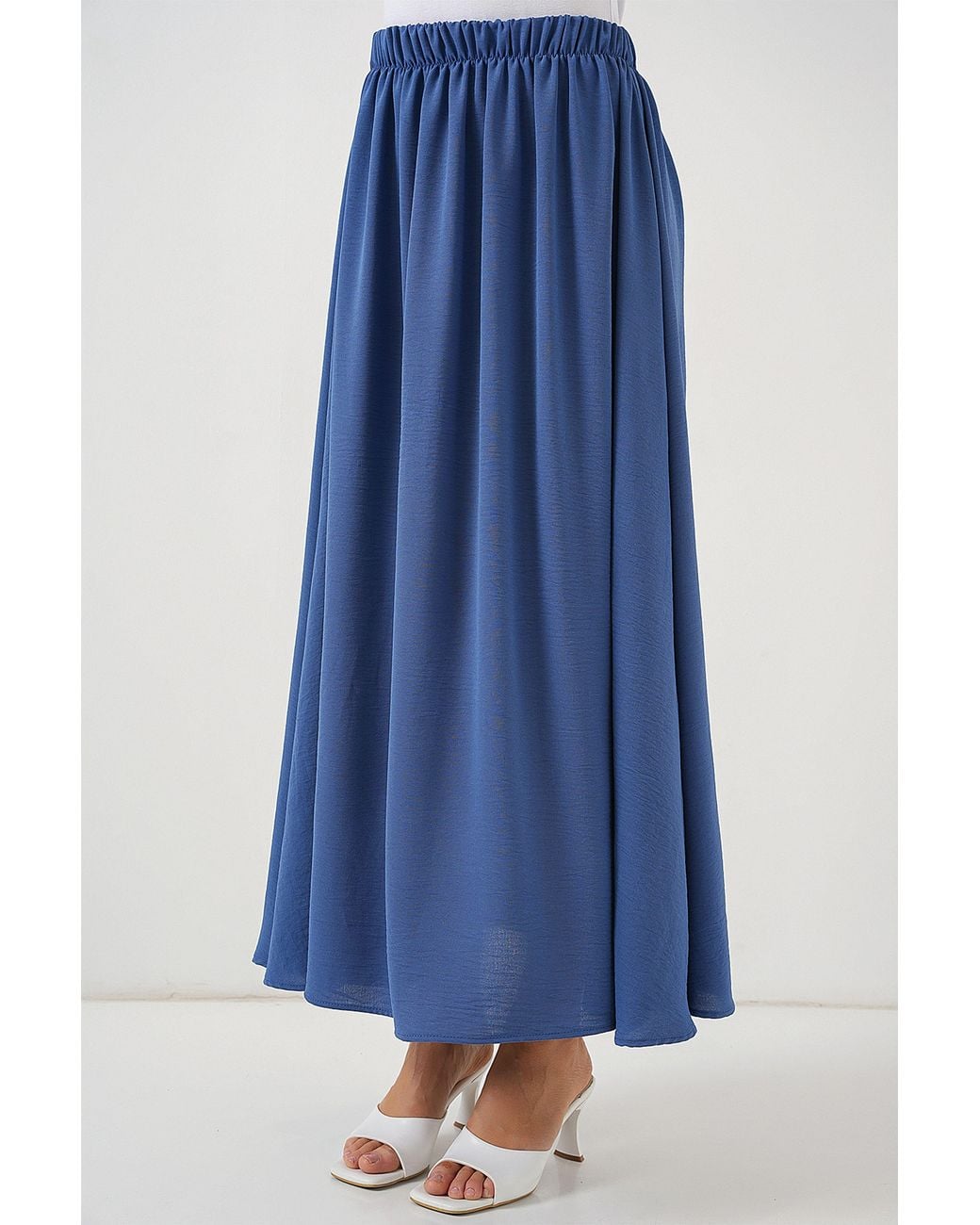 Bigdart Blue Maxi Skirt With Elastic Waist