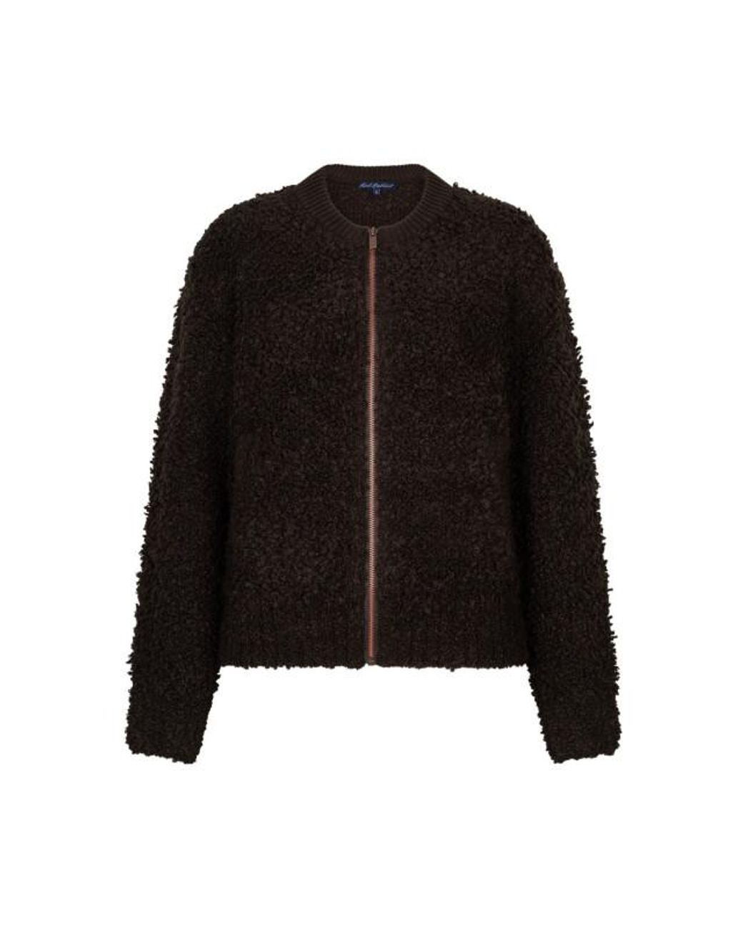 Red Button Rb Bomber Knit Boucle Espresso in het Black