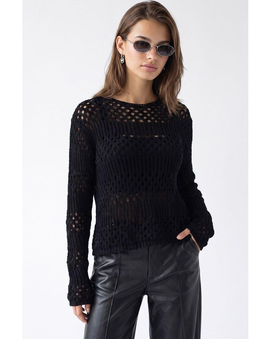 MixRay Black Damen Strickpullover