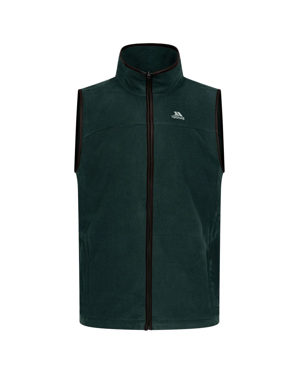 Trespass Green Bernary Fleece Gilet (Dark) for men