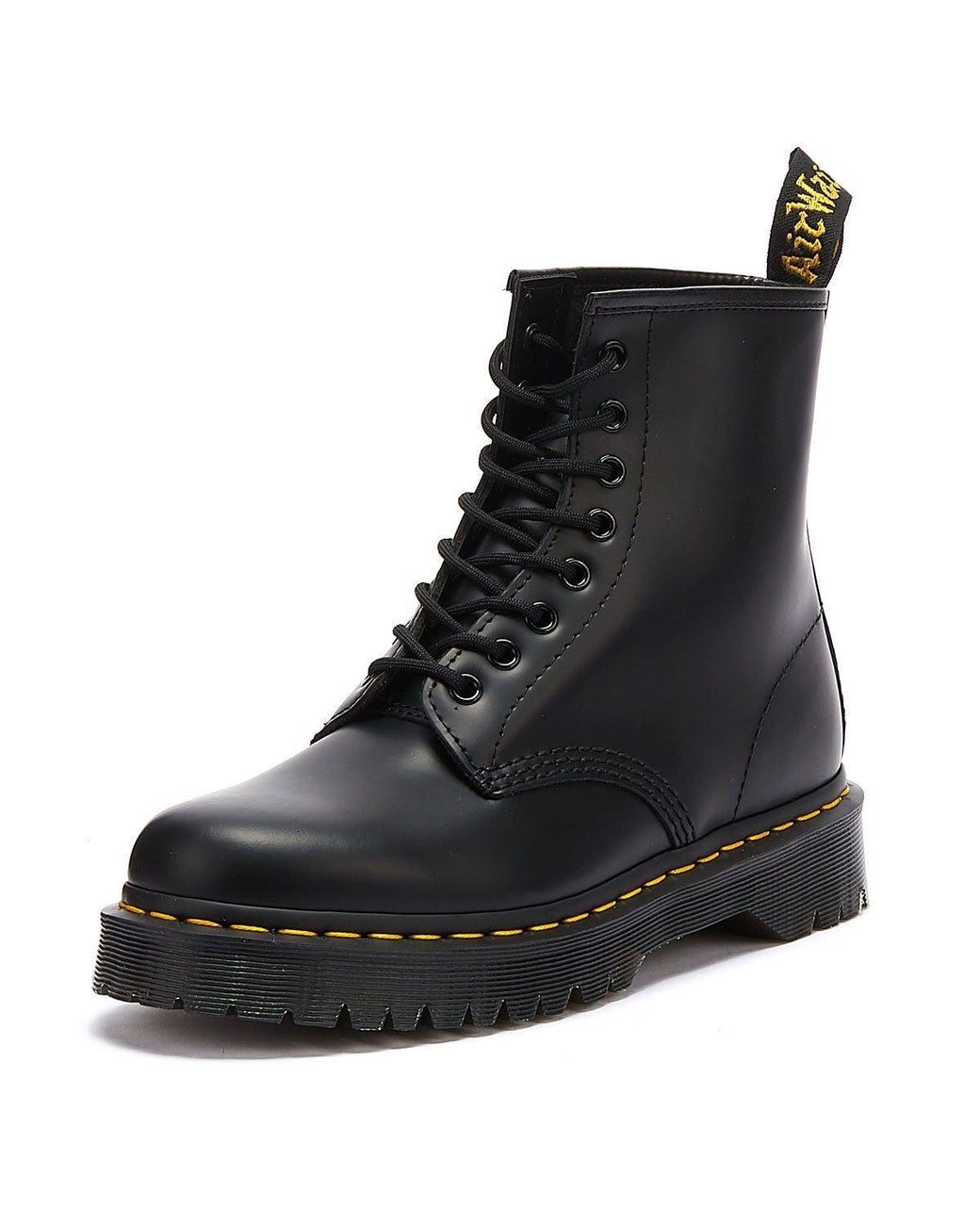 Dr. Martens Winkel Voor 1460 Bex Gladleren Zwarte Laarzen in het Black