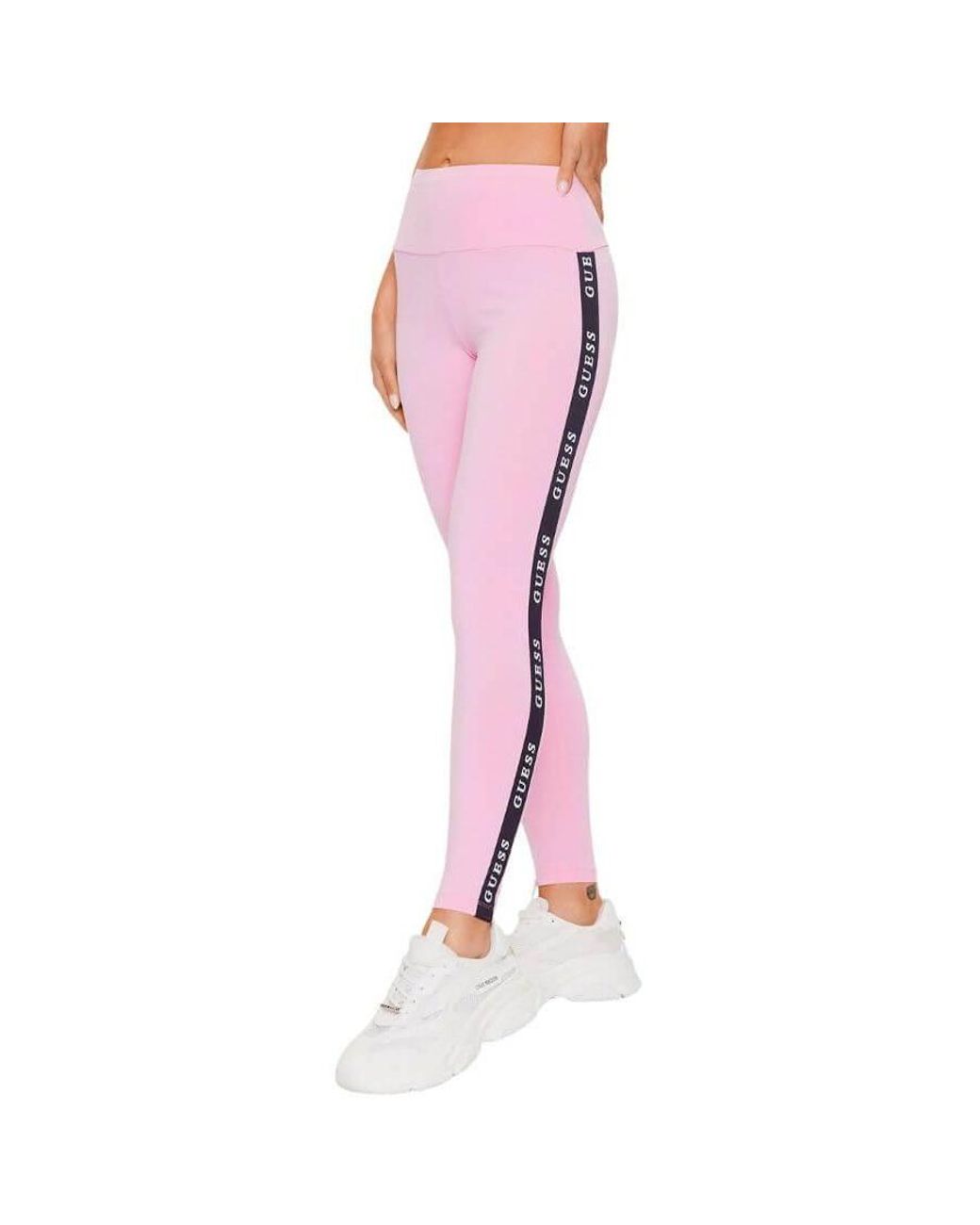 Guess Slanke Legging /Zwart) in het Pink