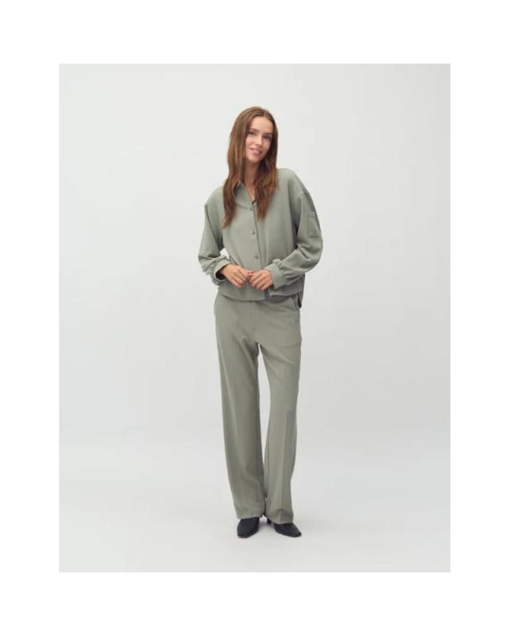 Mbym Cammia-M Blouse in het Green