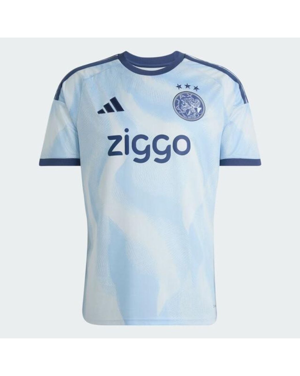 Adidas Ajax 3 Jsy Wedstrijdshirt Korte Mouw Replica Voetbal in het Blue voor heren