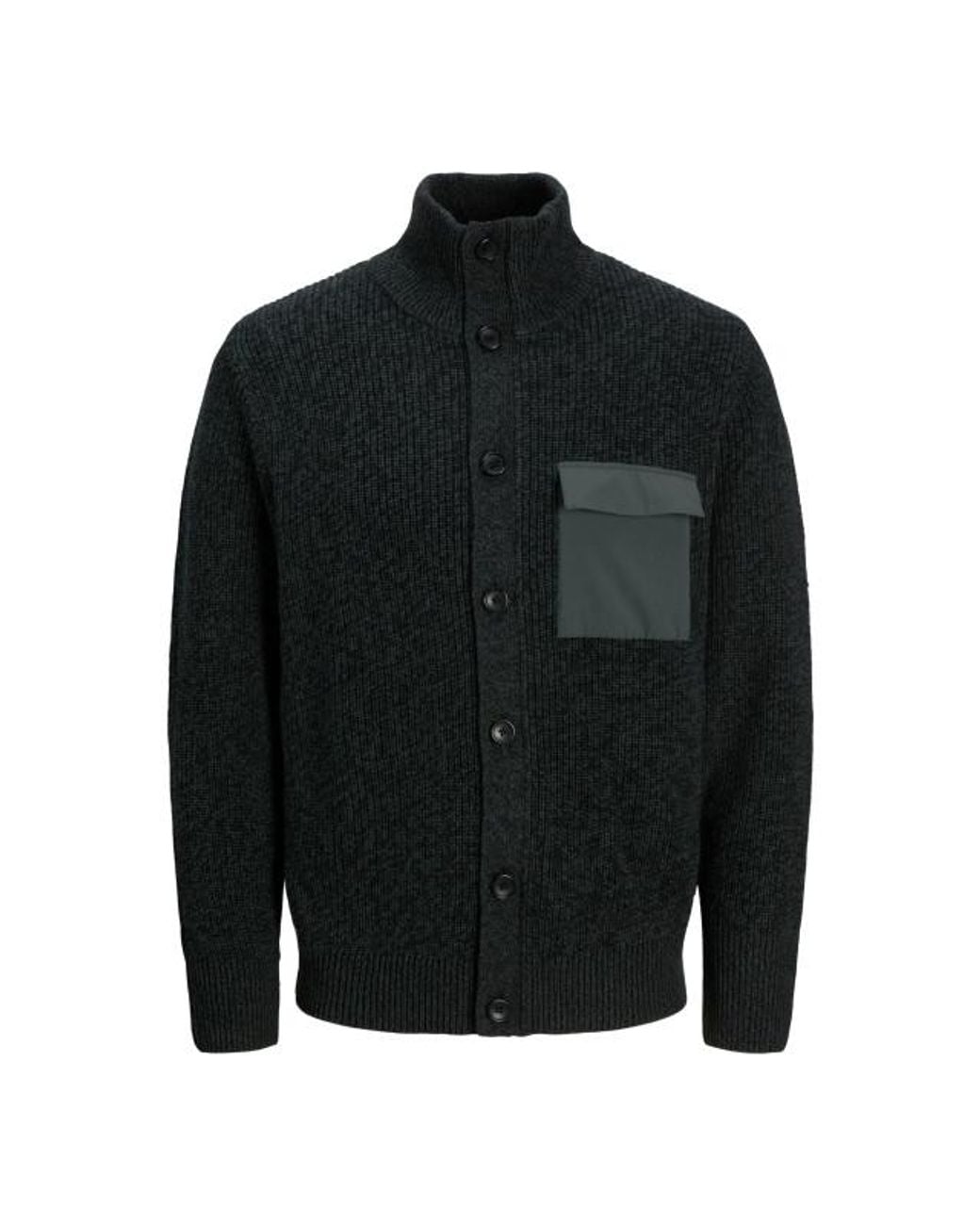 Jack & Jones Jcomace Knit Cardigan in het Black voor heren