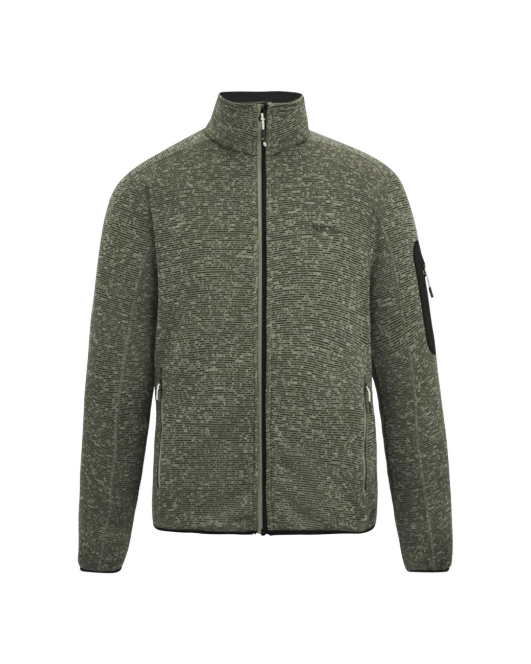 Regatta Green Newhill Marl Full Zip Fleece Jacket (Abbeystone) for men