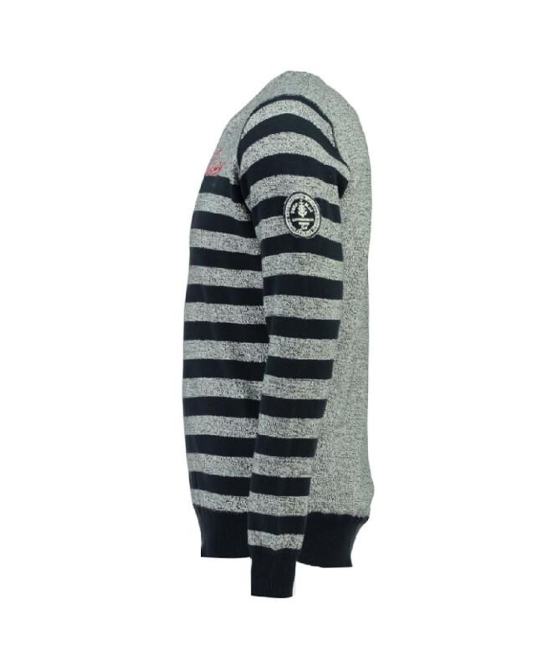 GEOGRAPHICAL NORWAY Gn Sweater Print Ronde Hals in het Blue voor heren