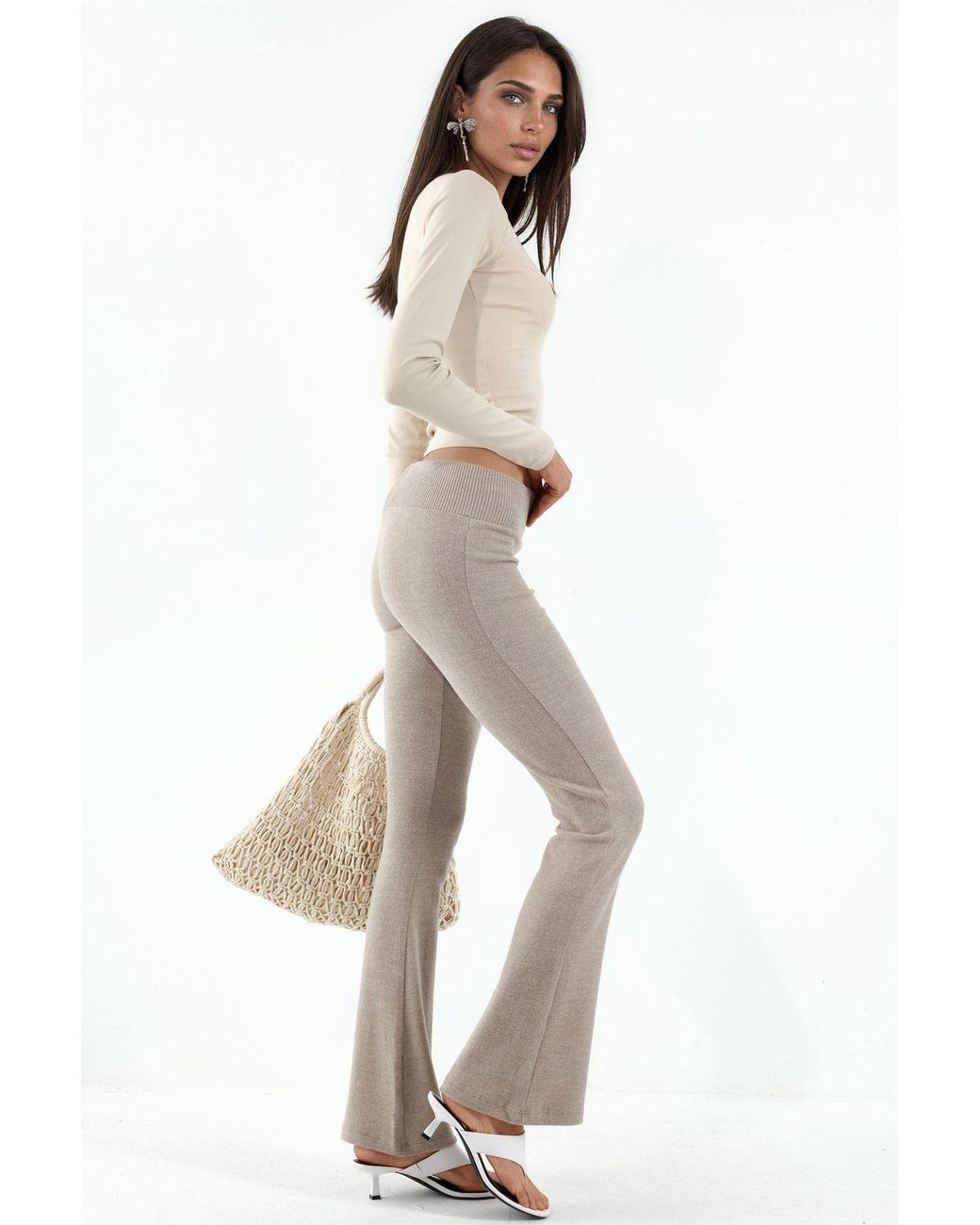 Busem Natural High-Waist Flare Leggings