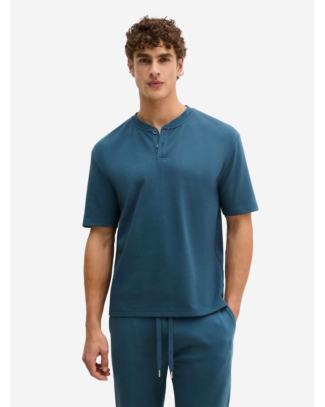 Marc O' Polo Marc O'Polo Mannen T-Shirt Mix N Match in het Blue voor heren