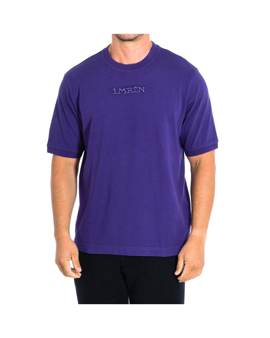 La Martina Purple Short Sleeve T-Shirt Tmr008-Js303 for men