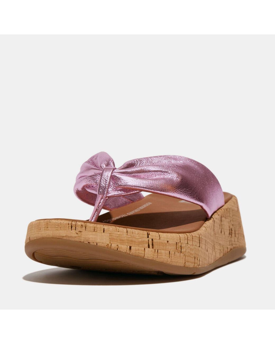 Fitflop Fit Flop F-Mode Flatform Teen-Haak Flip-Flops in het Pink