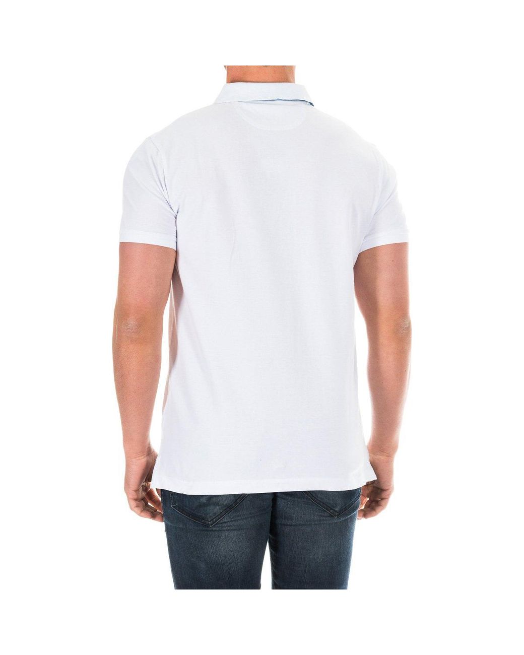 Hackett Polo Met Korte Mouwen En Reverskraag Hm561791 in het White voor heren