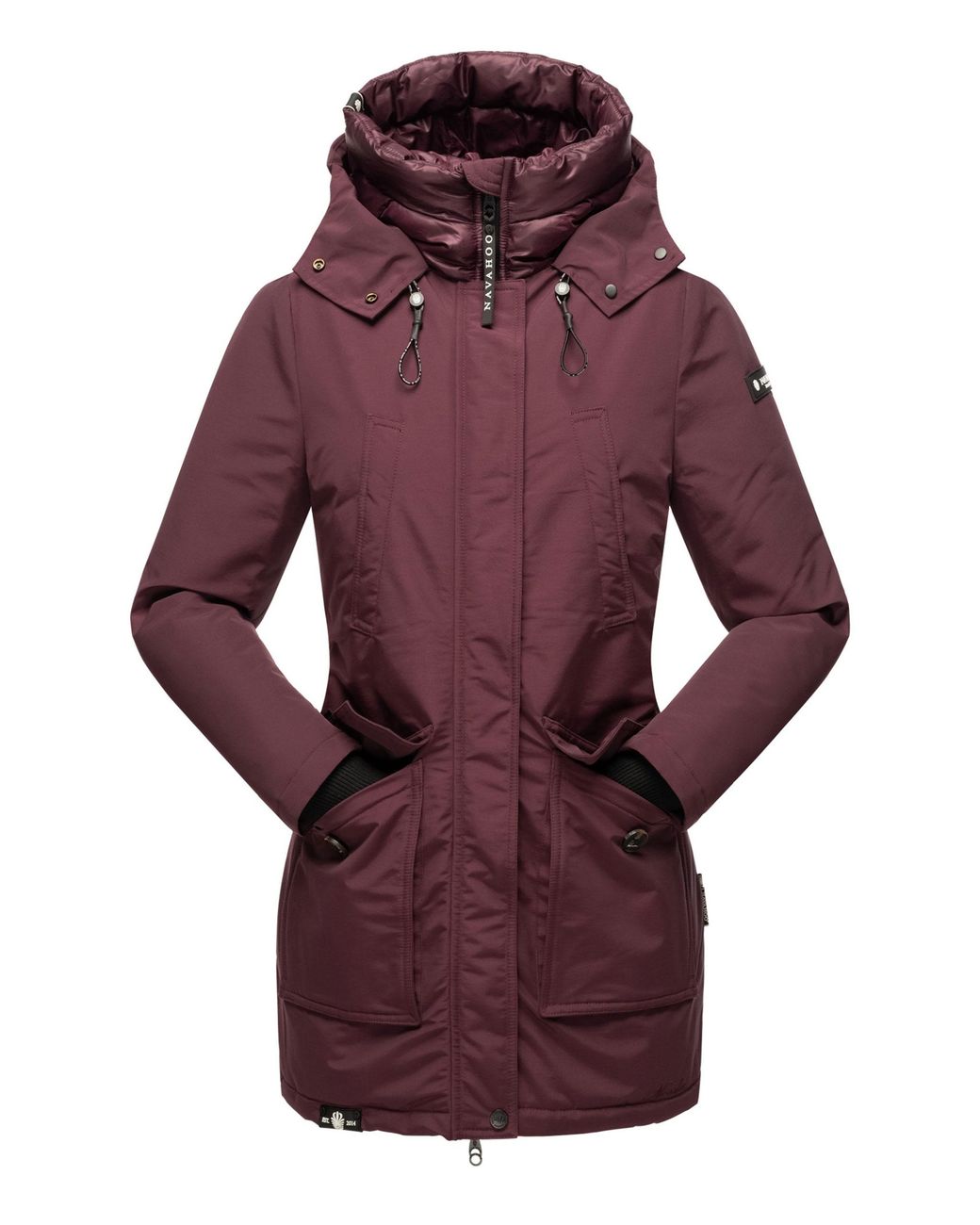 Navahoo Winterjas Blizzardstorm – Lang, Warm & Functioneel in het Purple