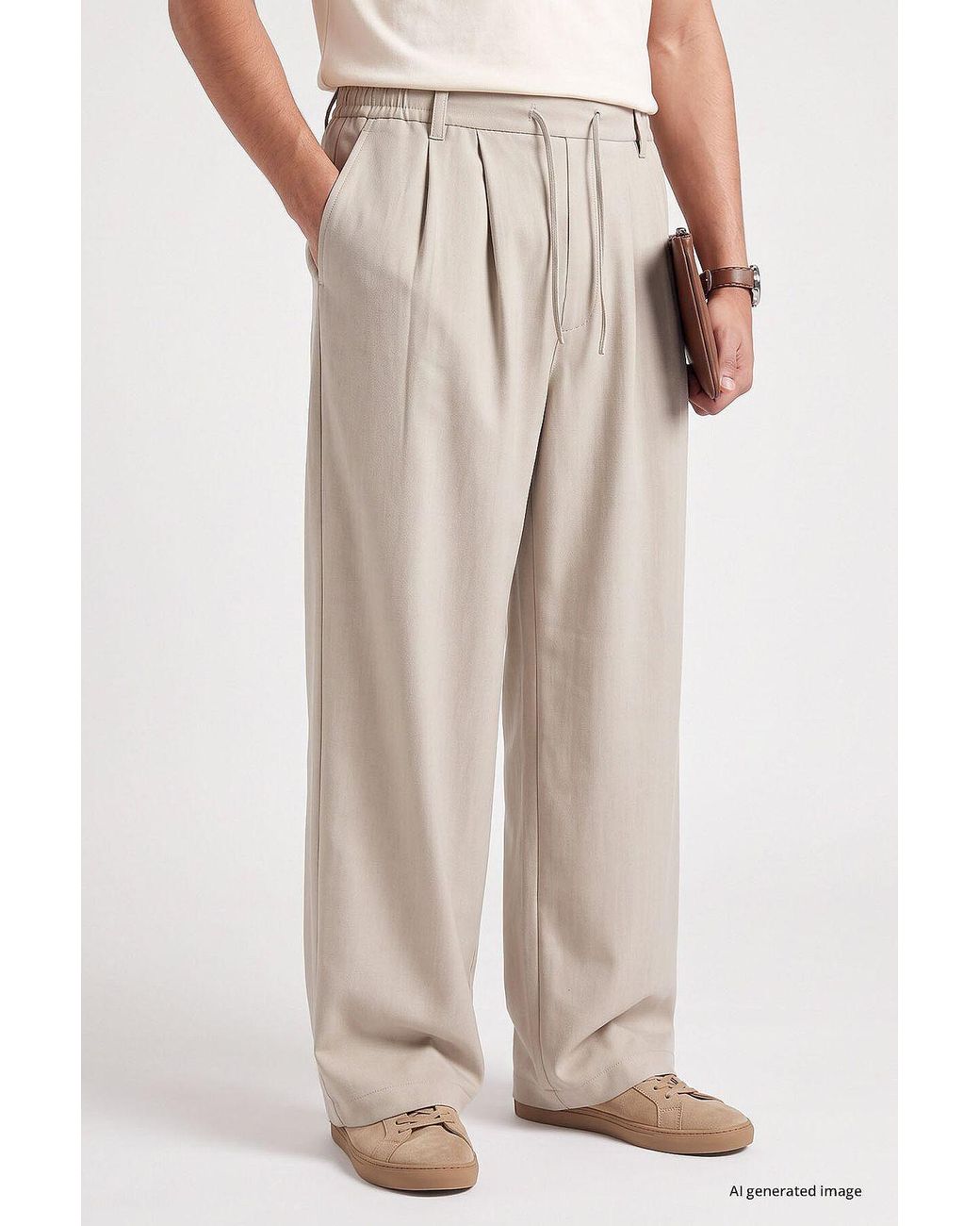 TOMMY LIFE Multicolor Viscose Blend Trousers for men
