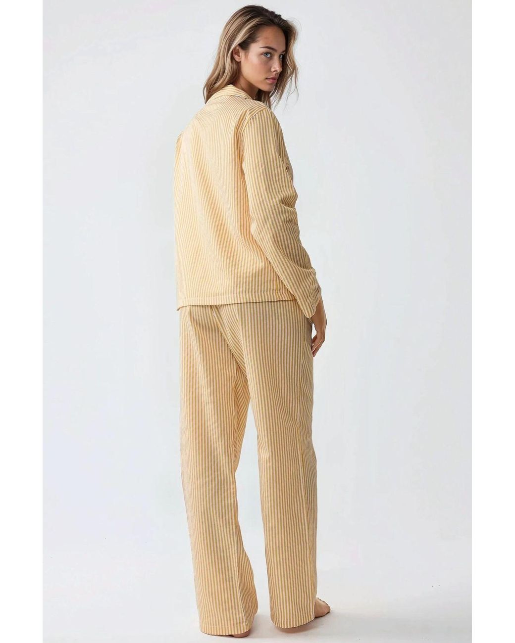 Hiccup Natural Striped Cotton Pajama Set