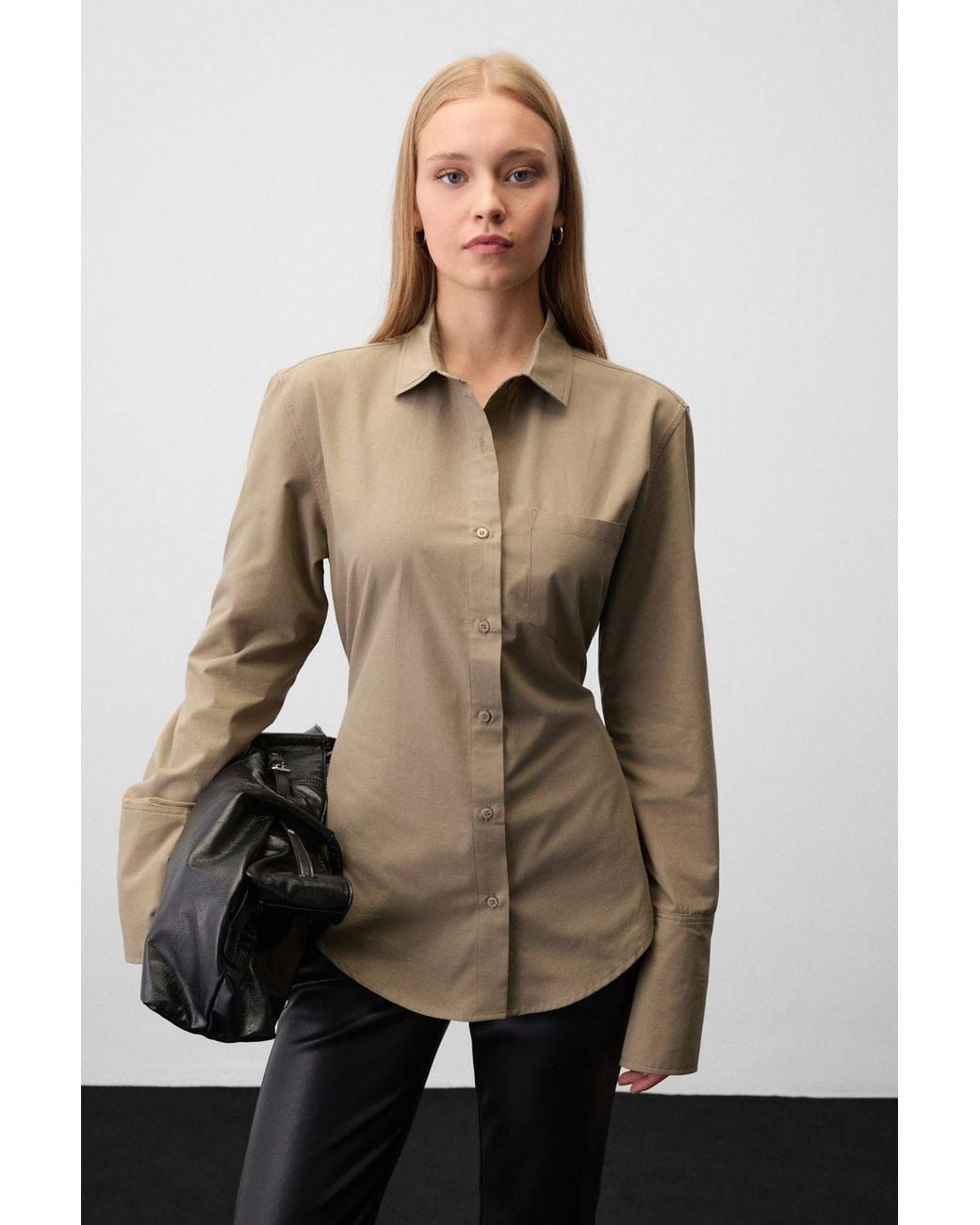 Grimelange Multicolor Long Sleeve Button Shirt