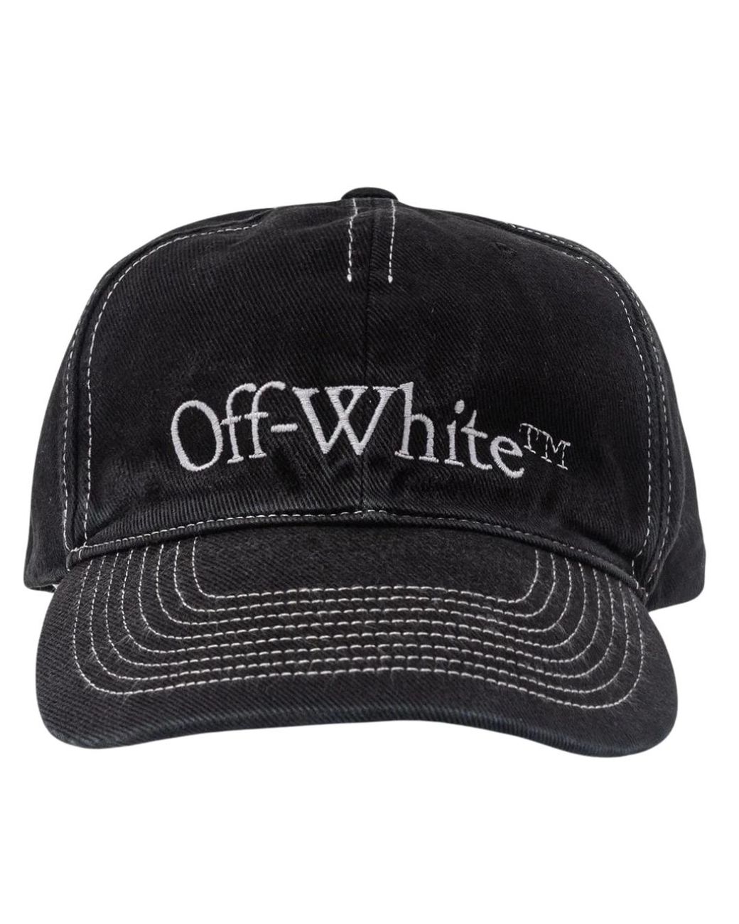 Off-White c/o Virgil Abloh Black Bookish Ow Baseball Cap for men