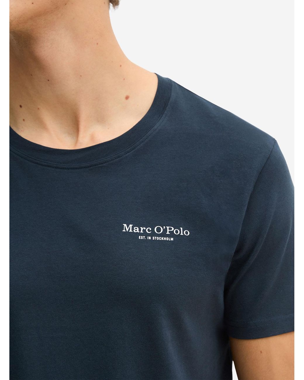 Marc O' Polo Marc O'Polo Mannen T-Shirt Mix N Match in het Blue voor heren