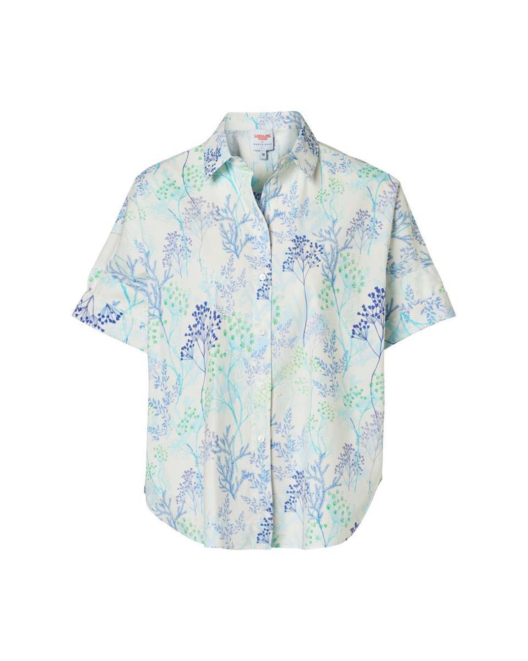 Mart Visser Caroline Tensen Leeds Oversized Print Blouse Wit in het Blue