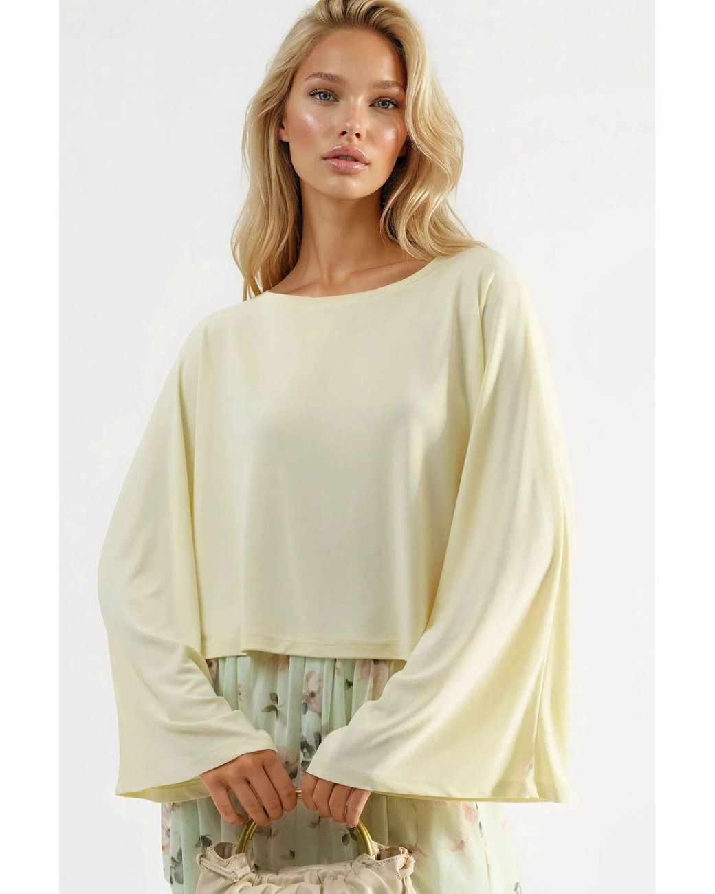 Busem Losse Fit Bootneck Blouse in het Natural