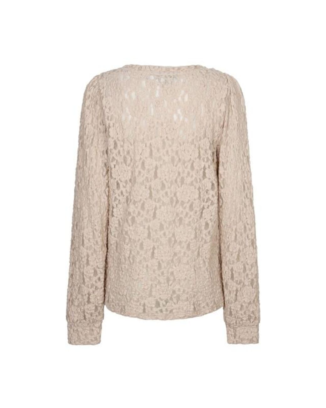 Red Button Rb Top Lace Stone in het Natural